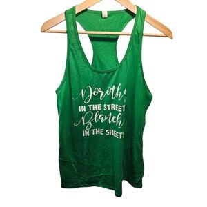 Golden Girls Sz. Xlarge Kelly Green Racerback Tanktop